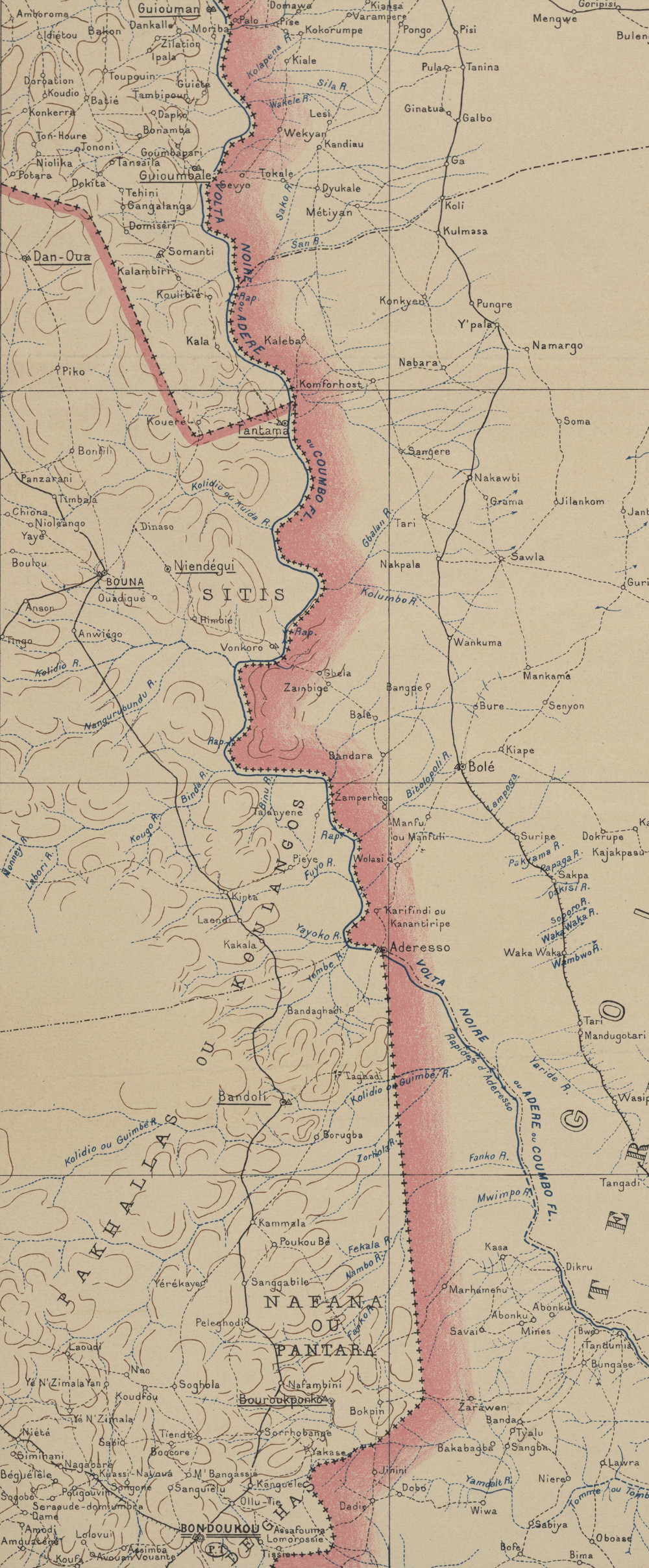 Cartes colonies AOF 1898