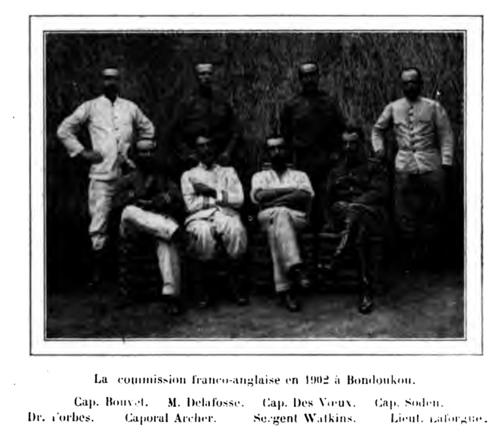 Composition de la mission Delafosse en 1902Cartes itinéraire mission Delafosse en 1902