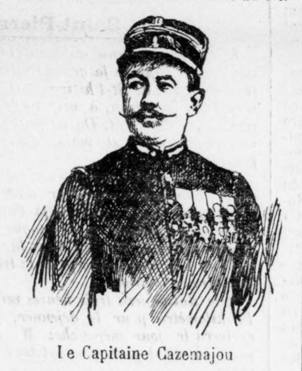 Dessin Capitaine Cazemajou (1864-1898)
