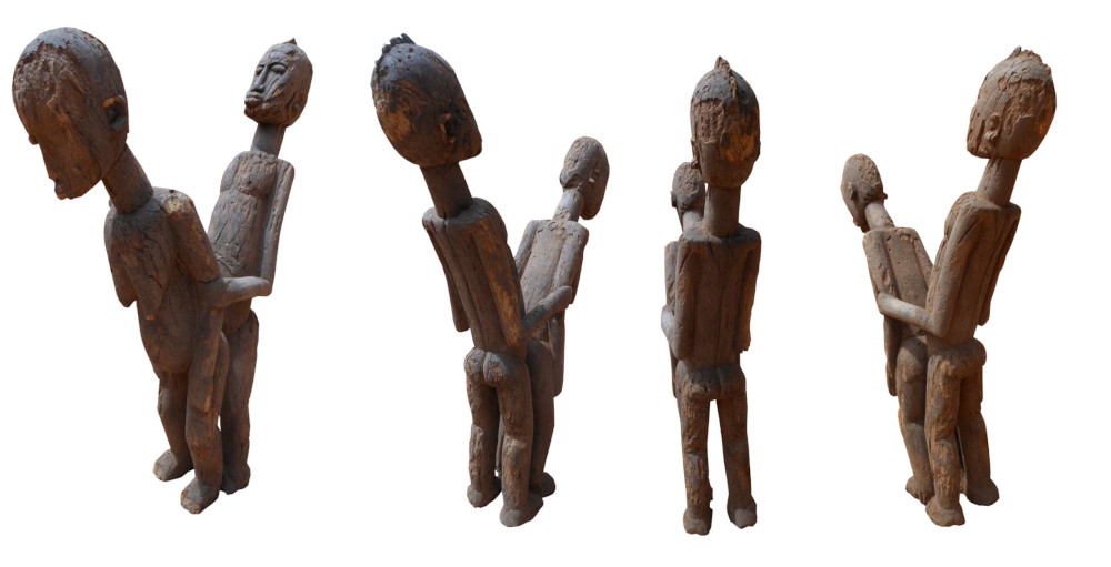 Statue de Lobi accouplement