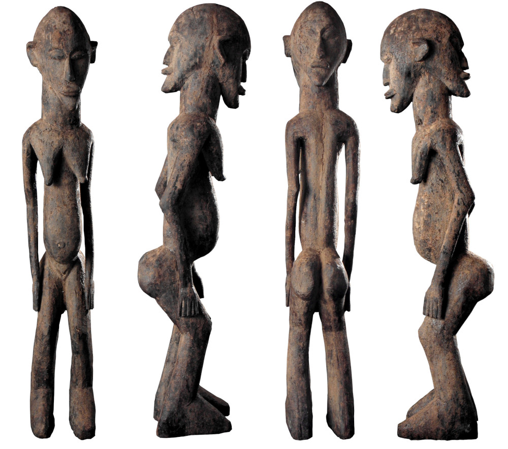 Statue de femme Janus Lobi