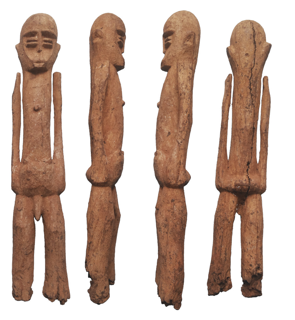 Statue homme Lobi torse inversé