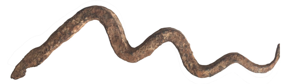 Lobi serpent en fer noir