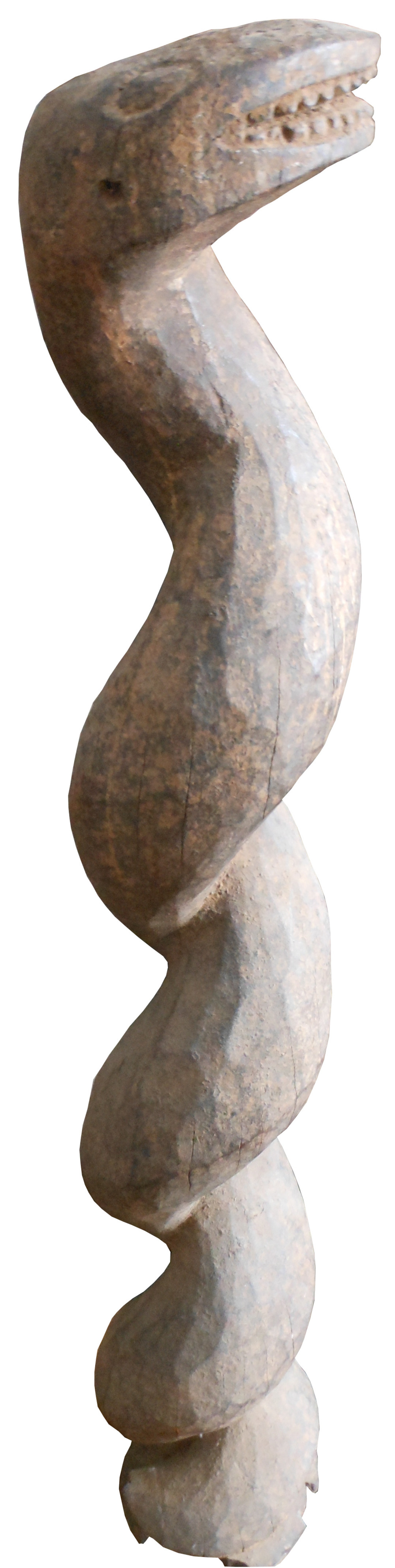 Lobi serpent Python torsadé bois